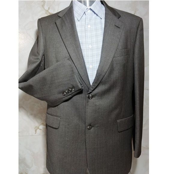 Burberry Other - Burberry Grey Pinstripe Blazer 44L